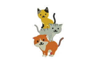 Adorable Cats Embroidery for Cat Lovers