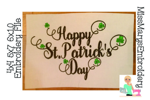 Happy St. Patrick's Day Embroidery Review