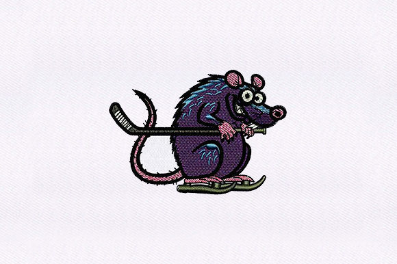 Hockey Gear Rat: A Quirky Embroidery Design Review