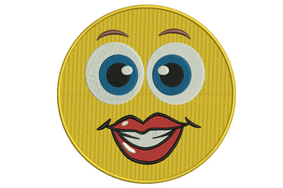 Lips Emoji: A Bold Machine Embroidery Design Review
