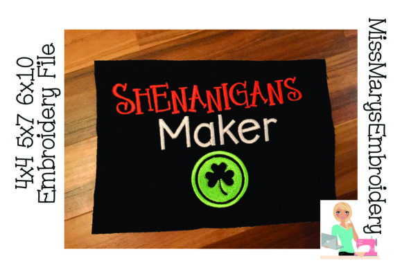 Shenanigans Maker: St. Patrick’s Day Embroidery
