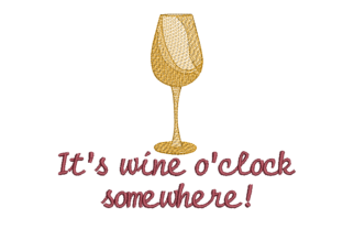 Wine O Clock: Seasonal Embroidery Review